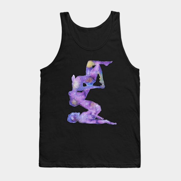 Acro Yoga Nebula Tank Top by LaBellaCiambella